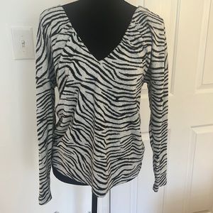 MAEVE long sleeved sweater zebra print